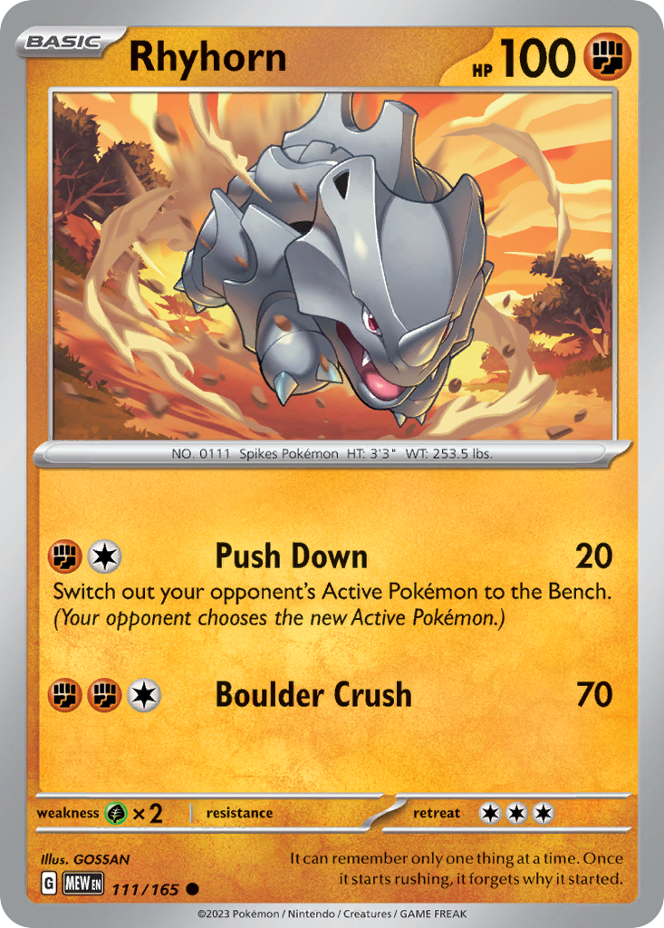 Rhyhorn - 151 SET-111
