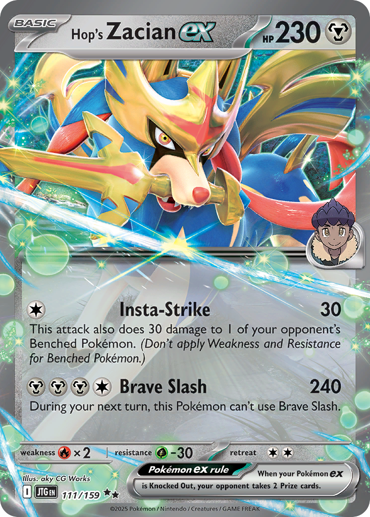 Hop's Zacian EX - Journey Together SET-111