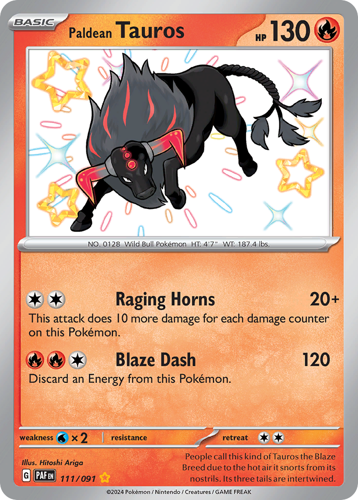 Paldean Tauros - Paldean Fates SET-111