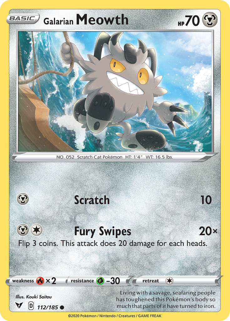 Galarian Meowth - Vivid Voltage SET-112