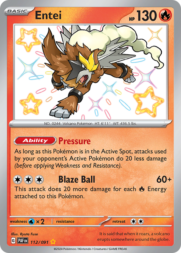 Entei - Paldean Fates SET-112