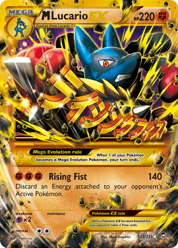 M Lucario-EX - Furious Fists SET-113