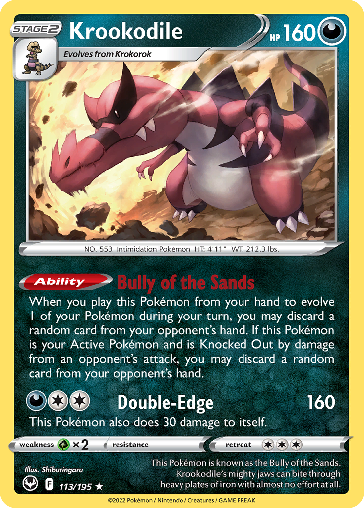 Krookodile - Silver Tempest SET-113