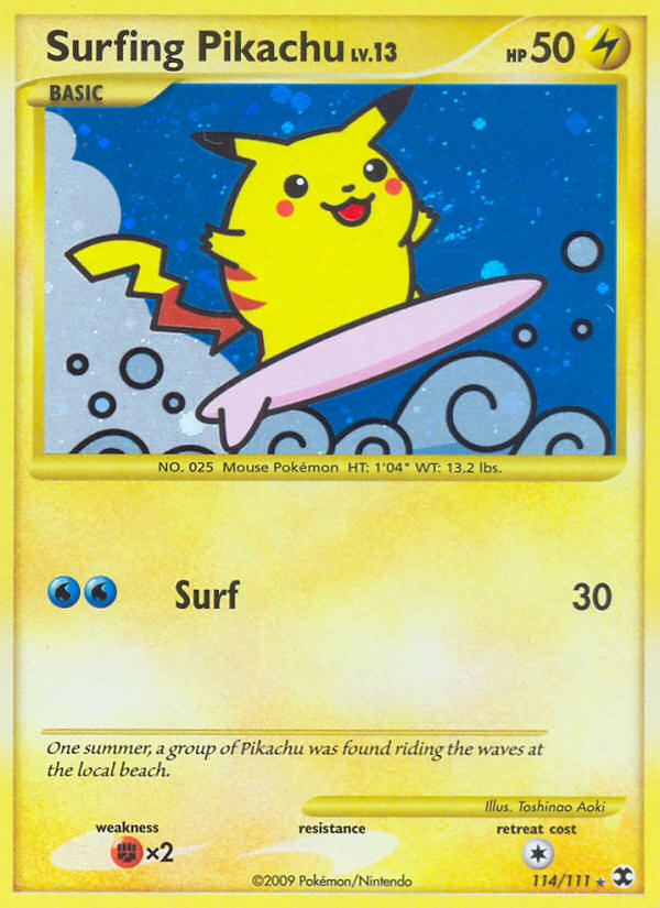 Surfing Pikachu - Rising Rivals SET-114