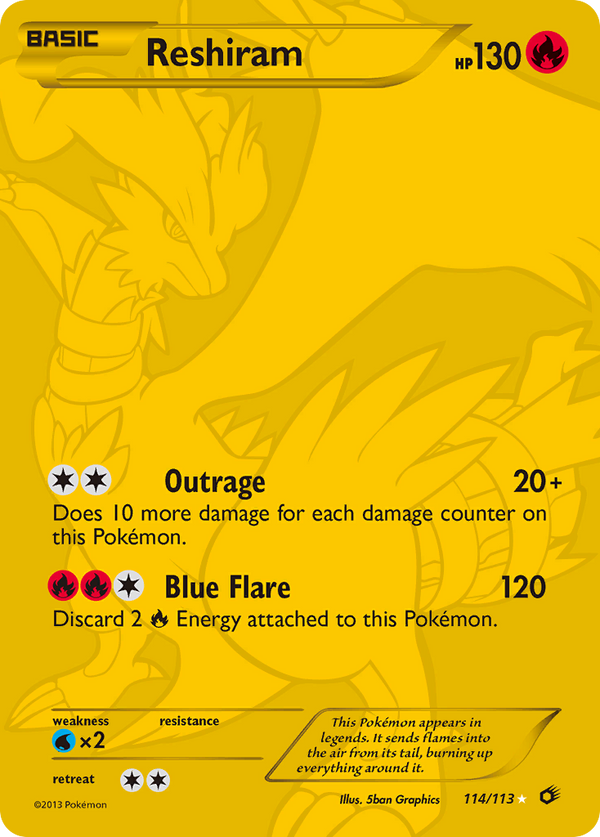 Reshiram - Legendary Treasures SET-114