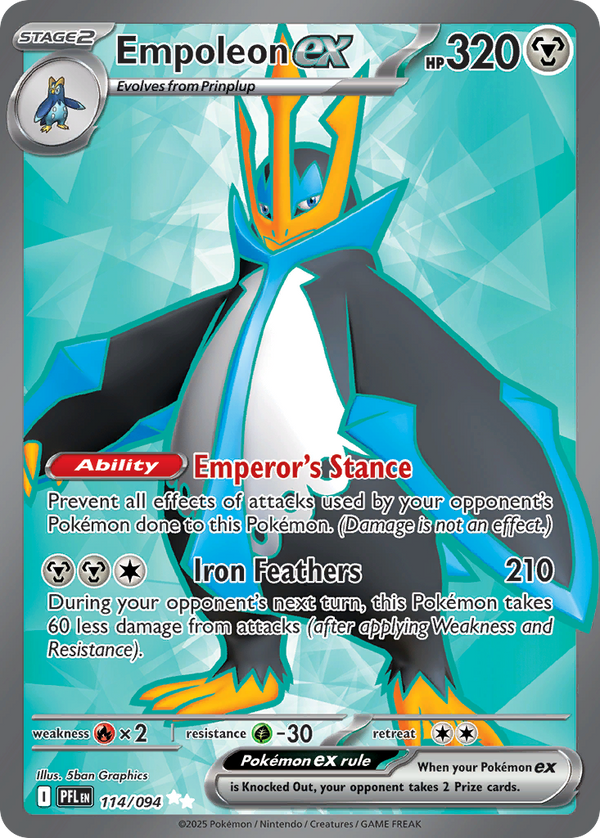 Empoleon ex - Phantasmal Flames SET-114