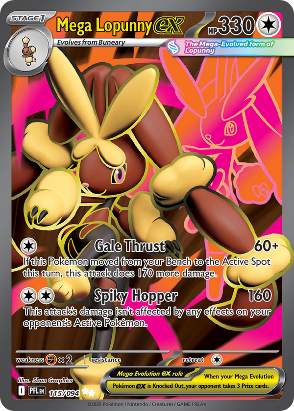 Mega Lopunny ex - Phantasmal Flames SET-115
