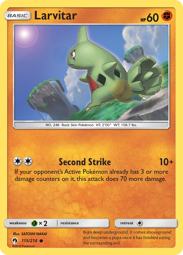 Larvitar - Lost Thunder SET-115