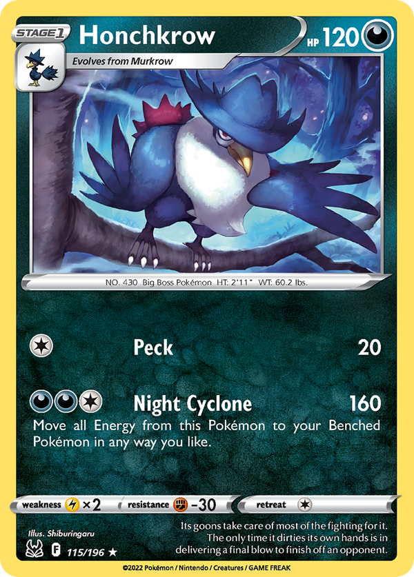 Honchkrow - Lost Origin SET-115