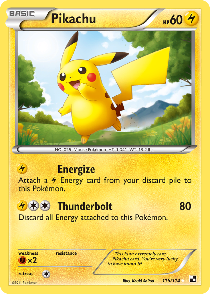 Pikachu - Black & White SET-115
