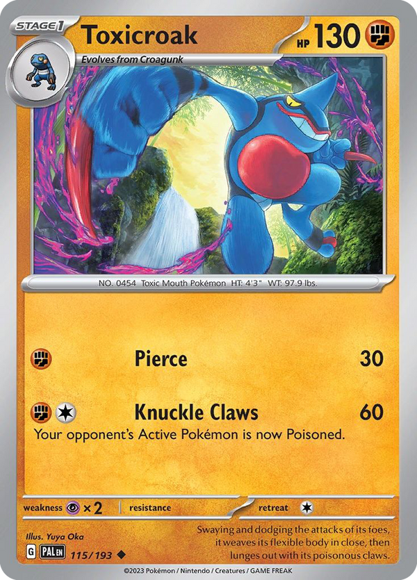 Toxicroak - Paldea Evolved SET-115