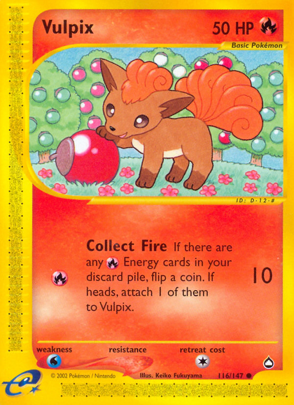Vulpix - Aquapolis SET-116