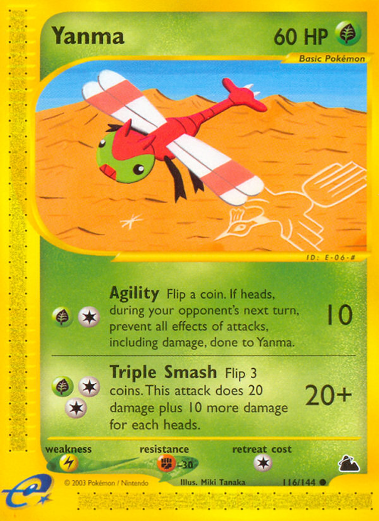 Yanma (Skyridge SET) (Pokémon) (Basic) (Grass) (HP: 60) (Common) (PKM Skyridge SET-20)