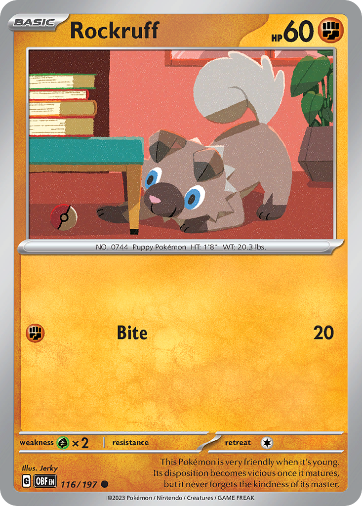 Rockruff - Obsidian Flames SET-116