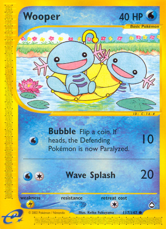 Wooper (Aquapolis SET) (Pokémon) (Basic) (Water) (HP: 40) (Common) (PKM Aquapolis SET-21)