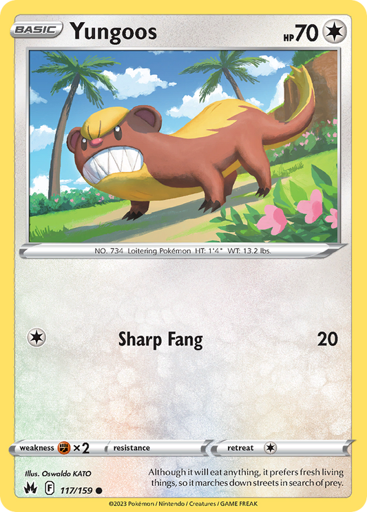 Yungoos (Crown Zenith SET) (Pokémon) (Basic) (Colorless) (HP: 70) (Common) (PKM Crown Zenith SET-21)