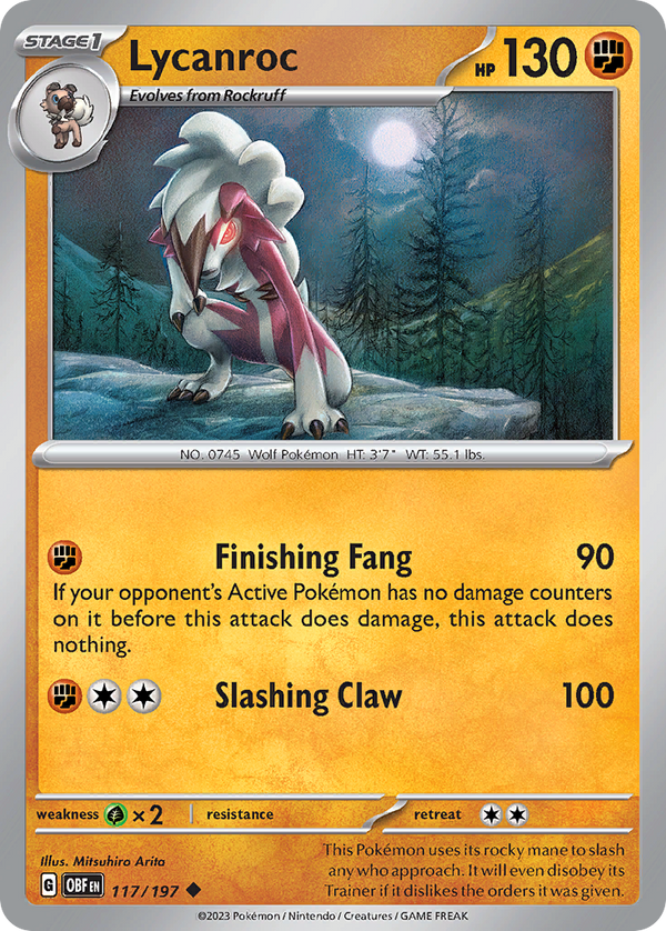 Lycanroc - Obsidian Flames SET-117