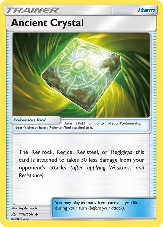 Ancient Crystal (Ultra Prism SET) (Trainer) (Pokémon Tool) (Uncommon) (PKM Ultra Prism SET-22)