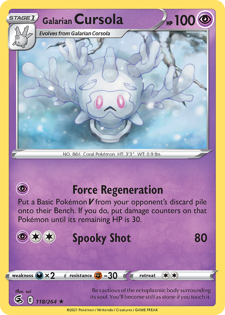 Galarian Cursola - Fusion Strike SET-118