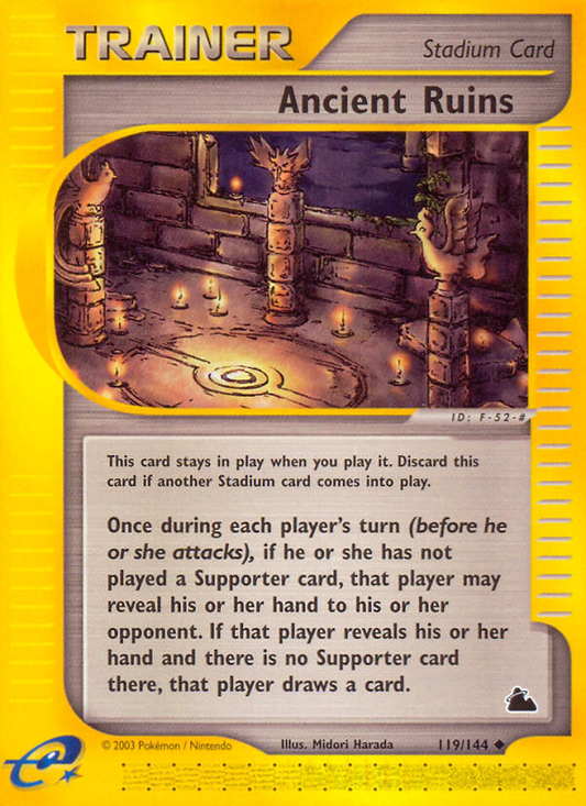 Ancient Ruins (Skyridge SET) (Trainer) (Stadium) (Uncommon) (PKM Skyridge SET-23)