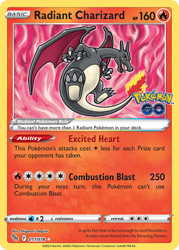 Radiant Charizard - Pokemon GO SET-11