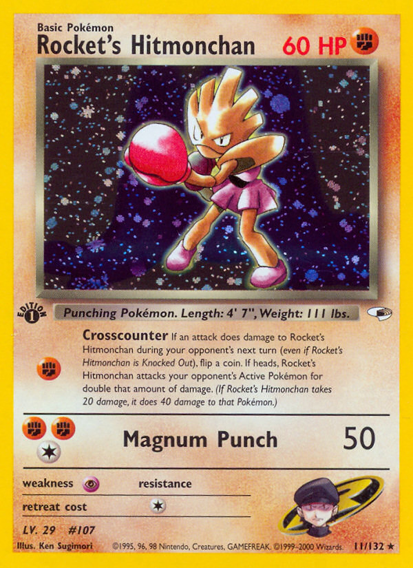 Rocket's Hitmonchan - Gym Heroes SET-11
