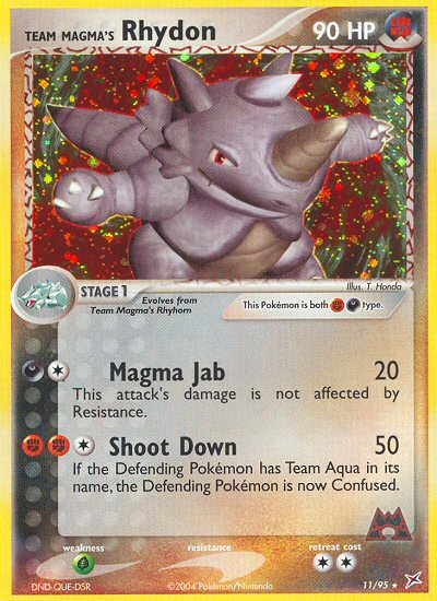 Team Magma's Rhydon - Team Magma vs Team Aqua SET-11