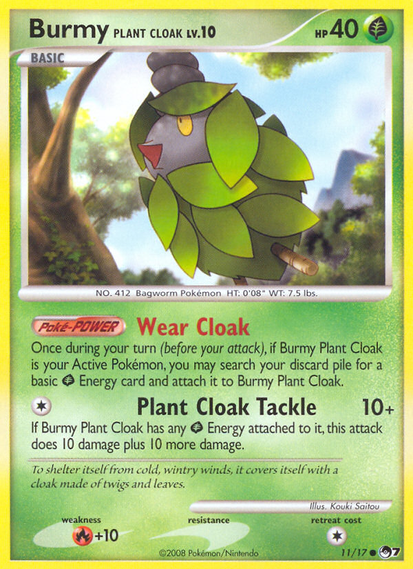 Burmy Plant Cloak - POP Series 7 SET-11