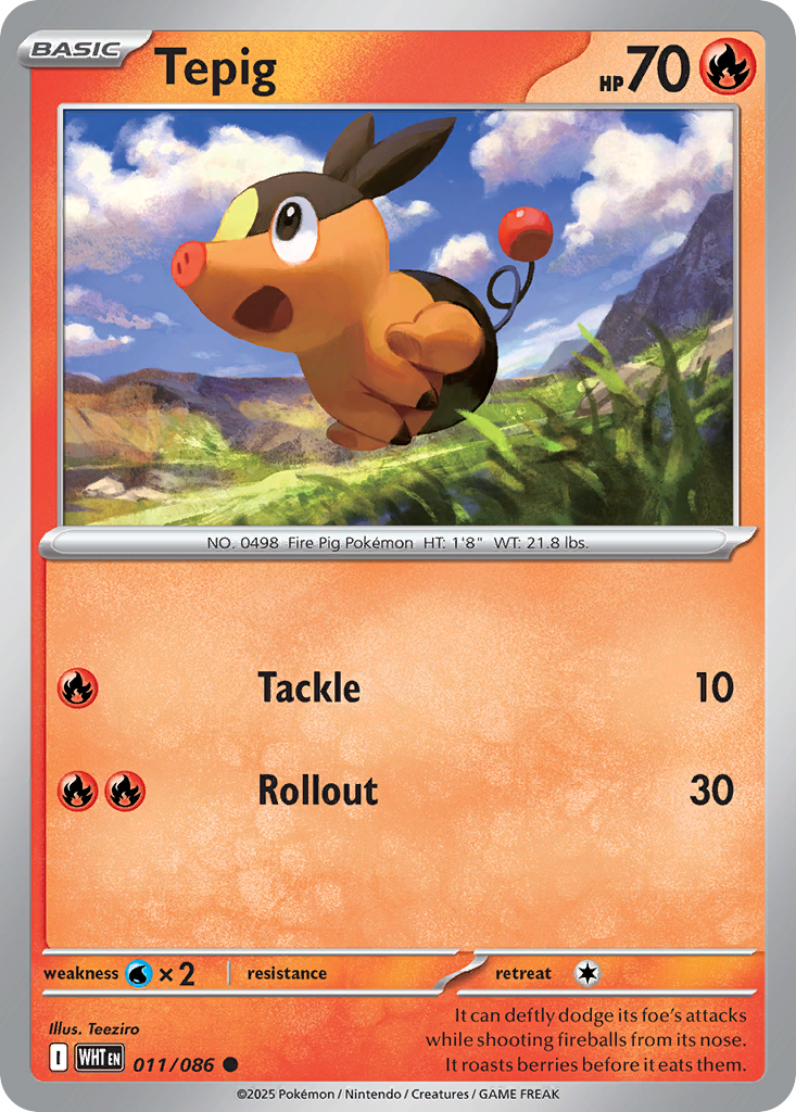 Tepig - White Flare SET-11