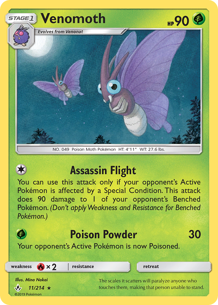Venomoth - Unbroken Bonds SET-11