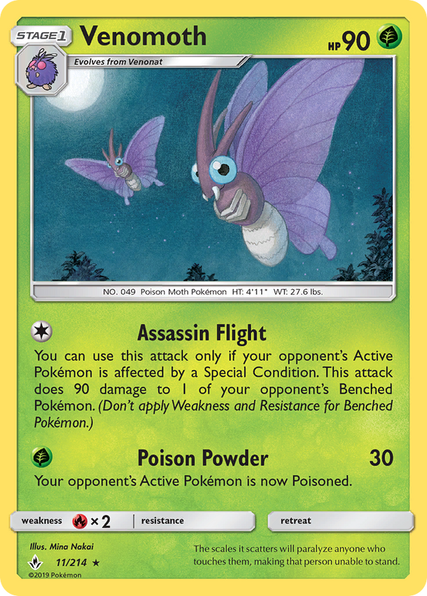 Venomoth - Unbroken Bonds SET-11