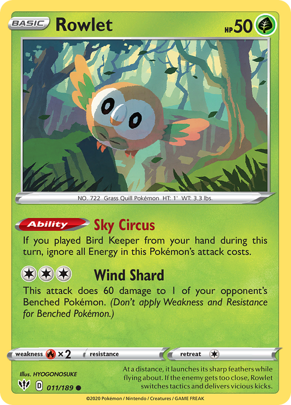 Rowlet - Darkness Ablaze SET-11