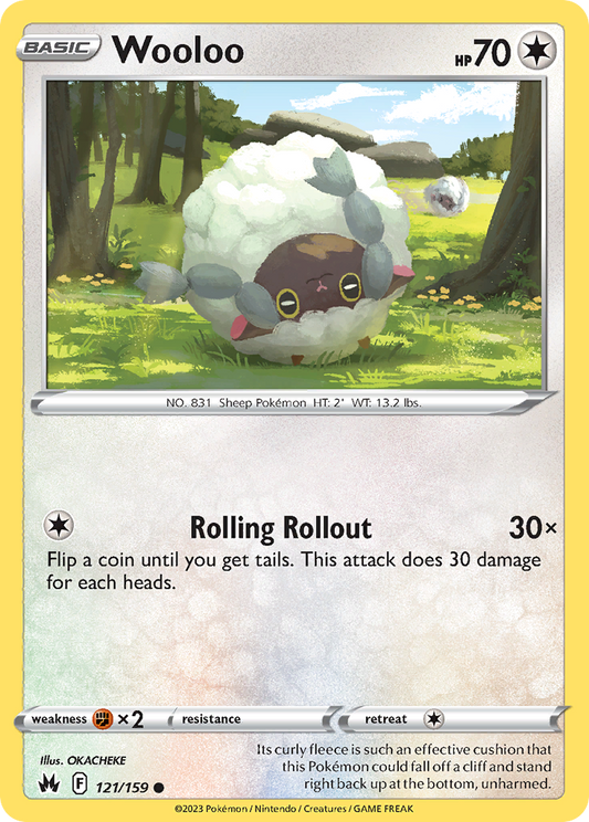 Wooloo (Crown Zenith SET) (Pokémon) (Basic) (Colorless) (HP: 70) (Common) (PKM Crown Zenith SET-26)