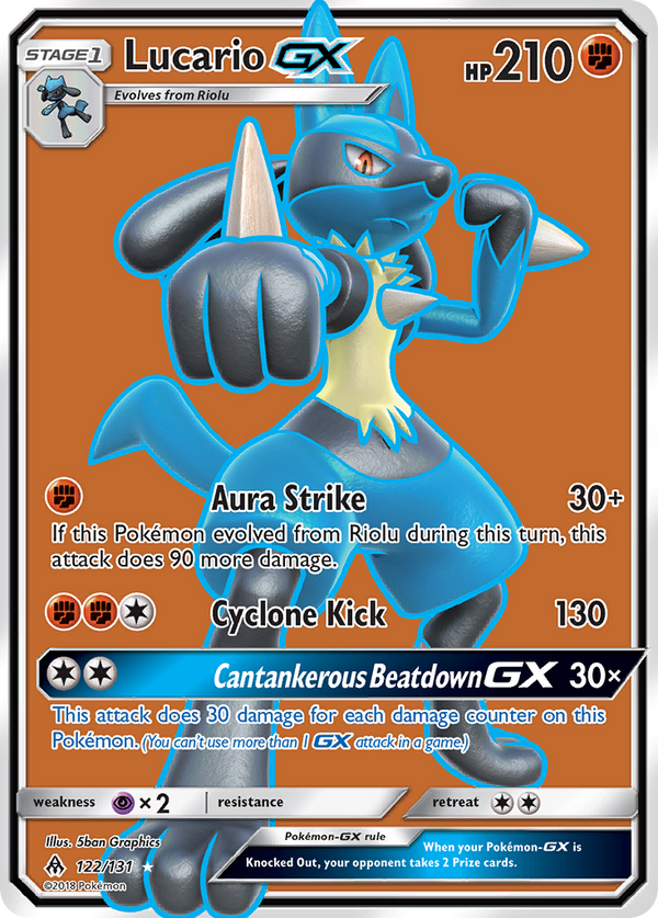 Lucario-GX - Forbidden Light SET-122