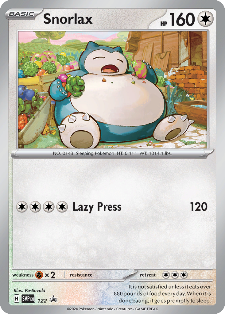 Snorlax - Scarlet & Violet Black Star Promos SET-122