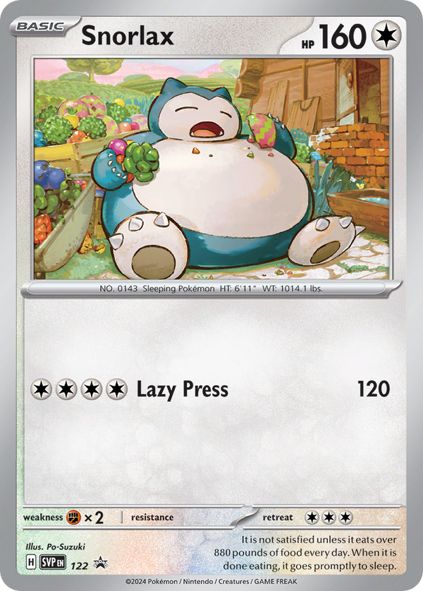 Snorlax - Scarlet & Violet Black Star Promos SET-122