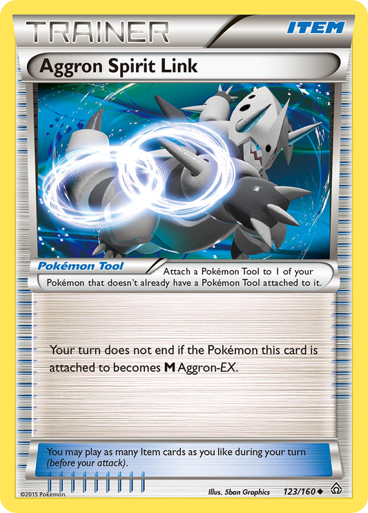 Aggron Spirit Link (Primal Clash SET) (Trainer) (Pokémon Tool) (Uncommon) (PKM Primal Clash SET-28)