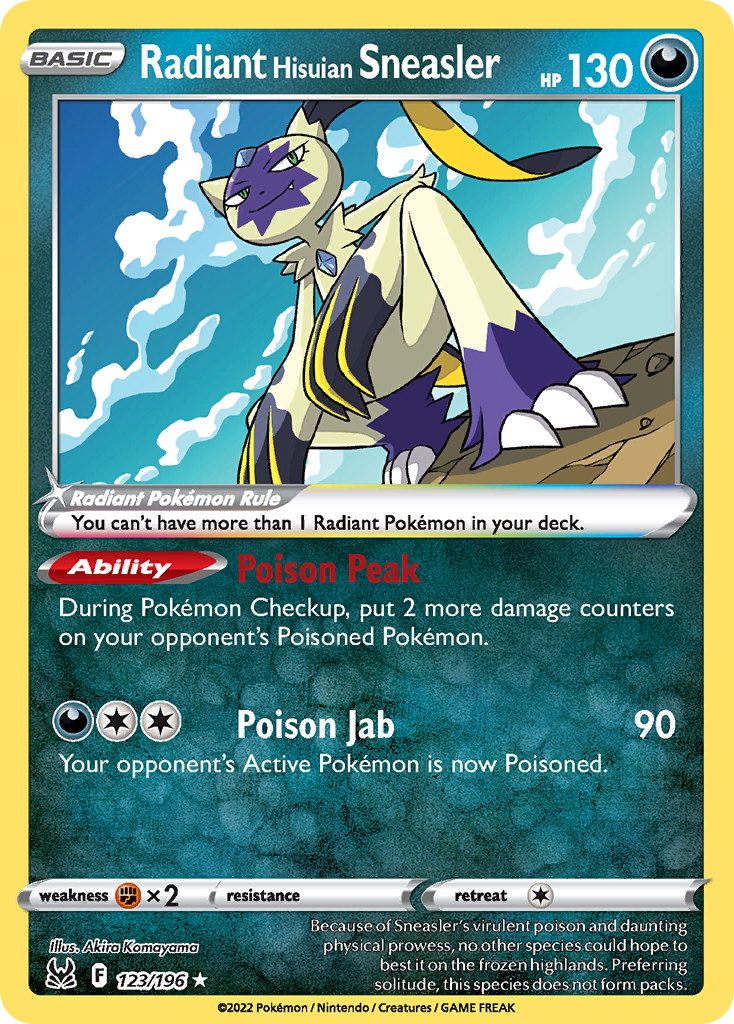 Radiant Hisuian Sneasler - Lost Origin SET-123