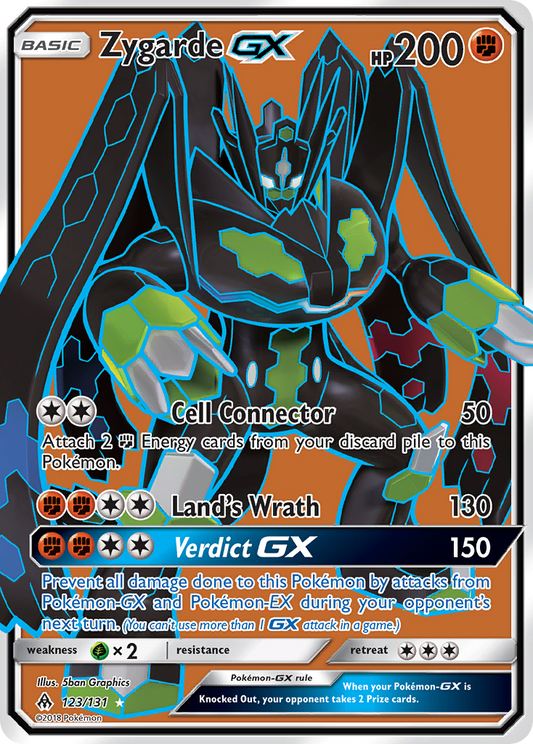 ZygardeGX (Forbidden Light SET) (Pokémon) (Basic, GX) (Fighting) (HP: 200) (Rare Ultra) (PKM Forbidden Light SET-31)