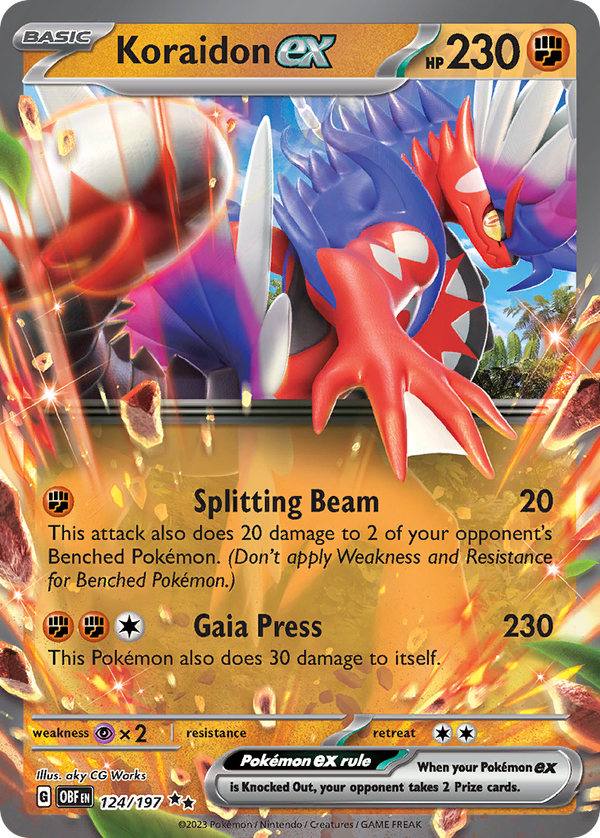 Koraidon EX - Obsidian Flames SET-124