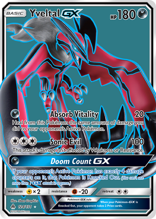 YveltalGX (Forbidden Light SET) (Pokémon) (Basic, GX) (Darkness) (HP: 180) (Rare Ultra) (PKM Forbidden Light SET-32)