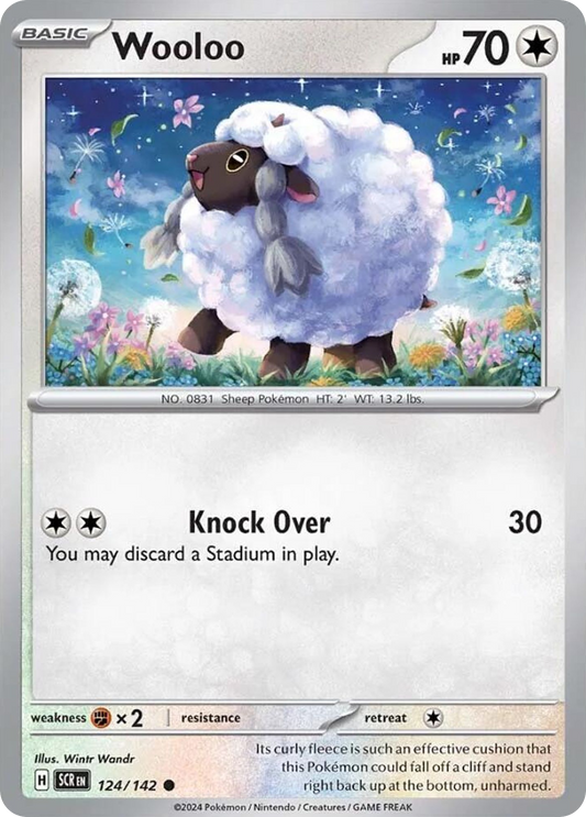 Wooloo (Stellar Crown SET) (Pokémon) (Basic) (Colorless) (HP: 70) (Common) (PKM Stellar Crown SET-29)