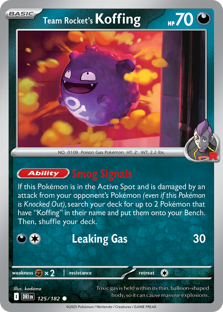 Team Rocket's Koffing - Destined Rivals SET-125