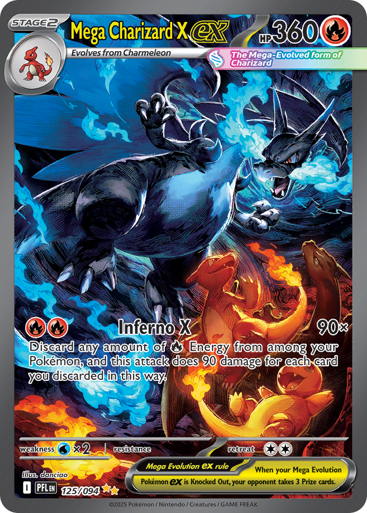 Mega Charizard X ex - Phantasmal Flames SET-125