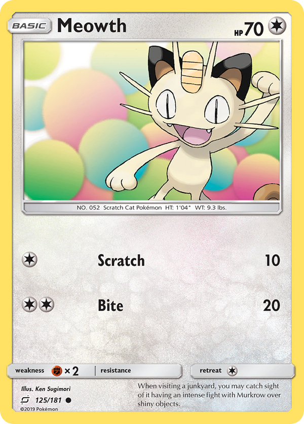 Meowth - Team Up SET-125