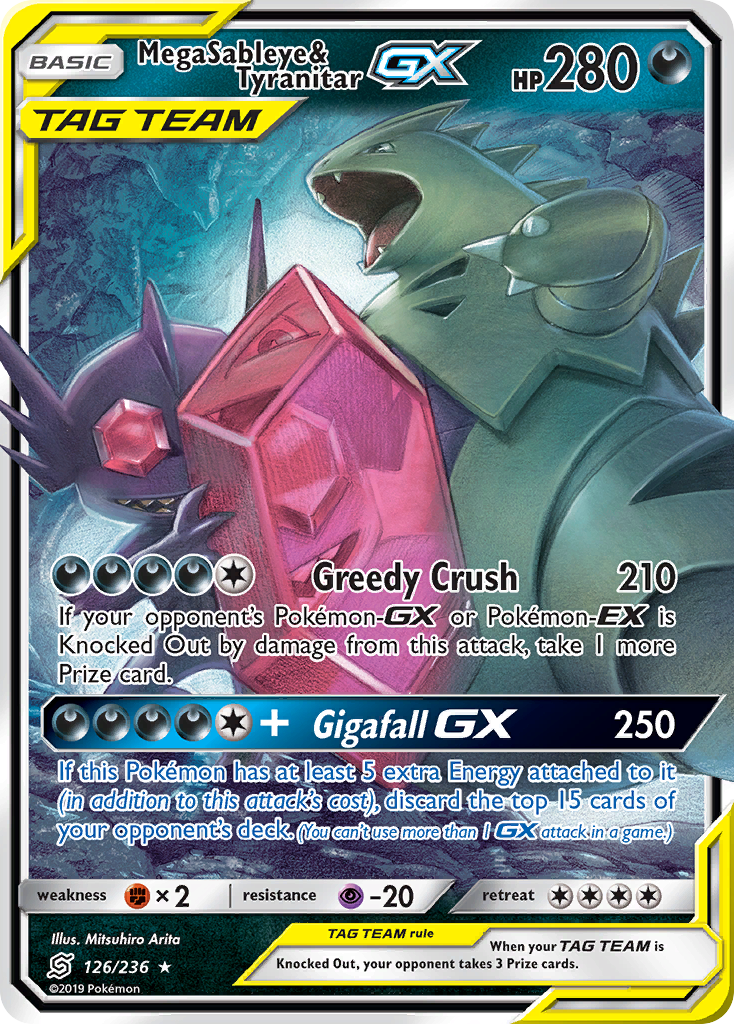 Mega Sableye & Tyranitar-GX - Unified Minds SET-126