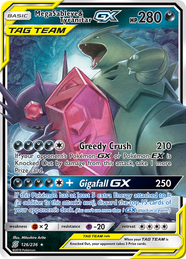 Mega Sableye & Tyranitar-GX - Unified Minds SET-126