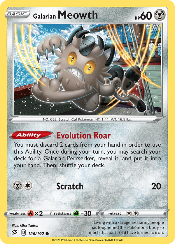 Galarian Meowth - Rebel Clash SET-126