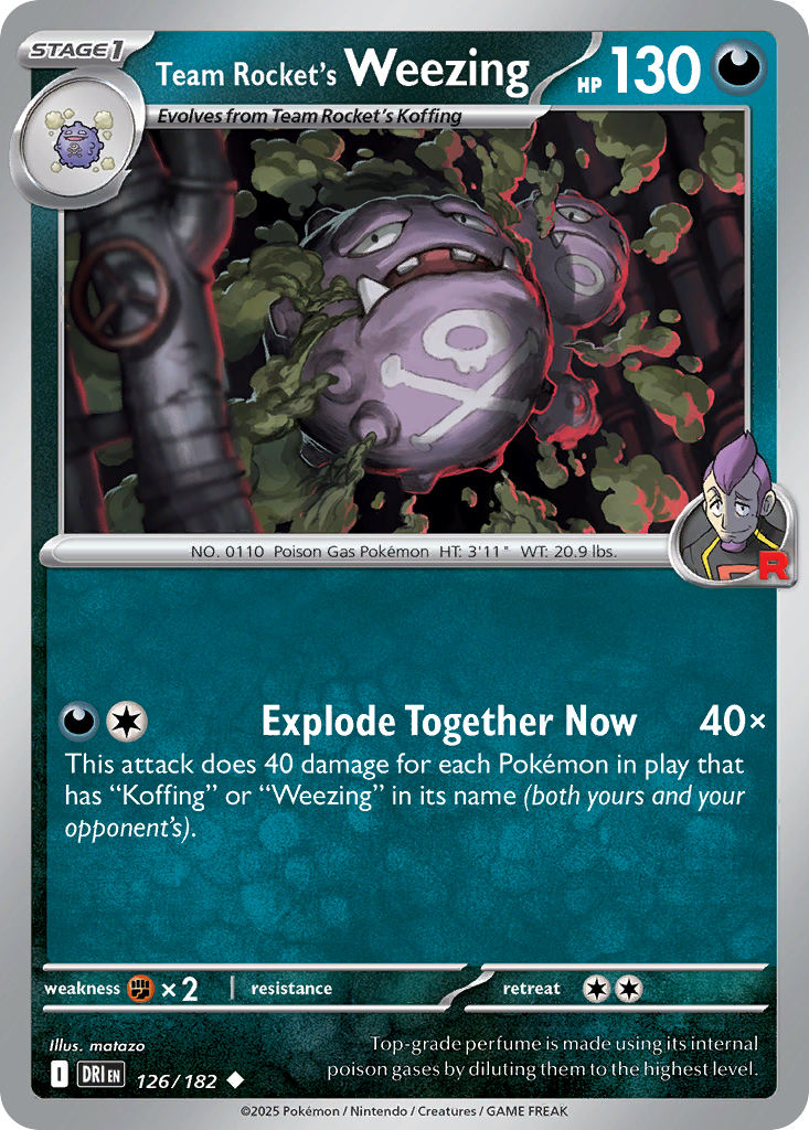 Team Rocket's Weezing - Destined Rivals SET-126