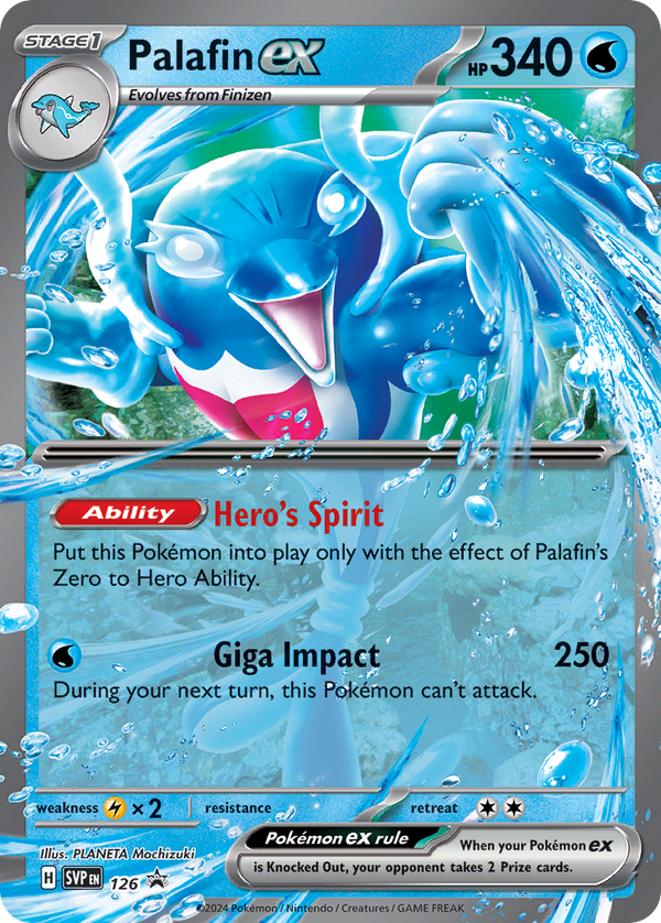 Palafin EX - Scarlet & Violet Black Star Promos SET-126